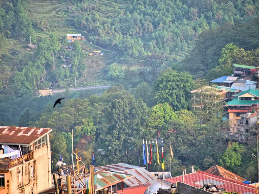 Gangtok aerial view in Sikkim Trip