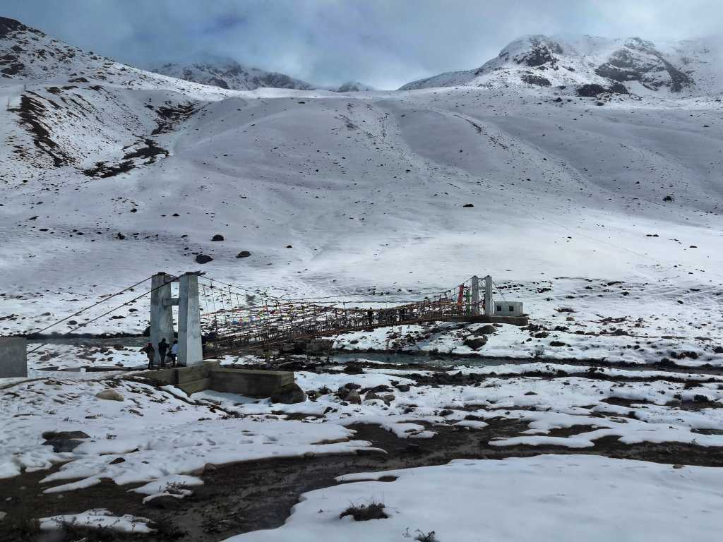 Bridge in Gurudongmar Lake North SIkkim Route