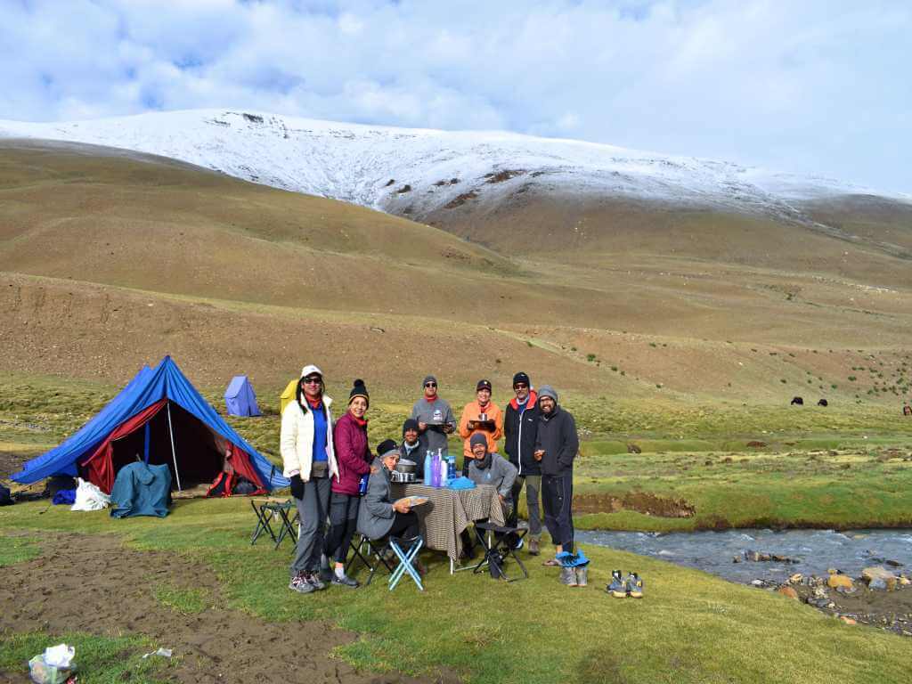 Campiste photo on ladakh trek with guestsNomad Trail Ladakh_Eka Experiences