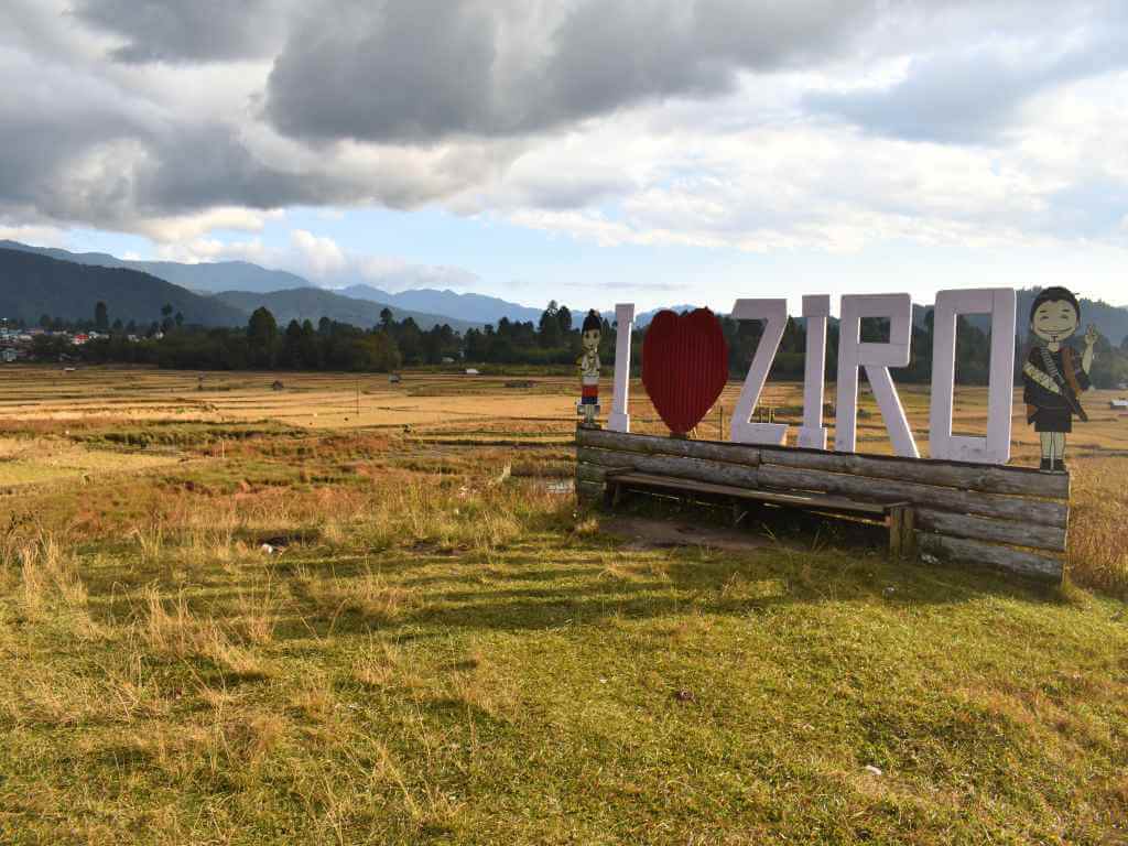 I Love Ziro Sign in the Valley Arunachal_Eka Experiences™
